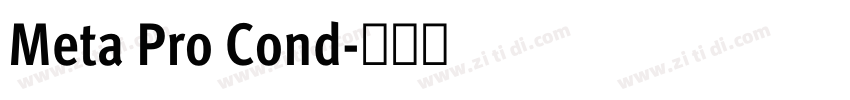 Meta Pro Cond字体转换 Meta Pro Cond字体转换